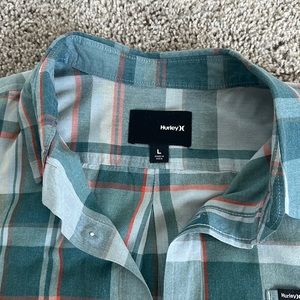Hurley plaid button down